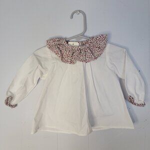Infant Floral White Babydoll Top